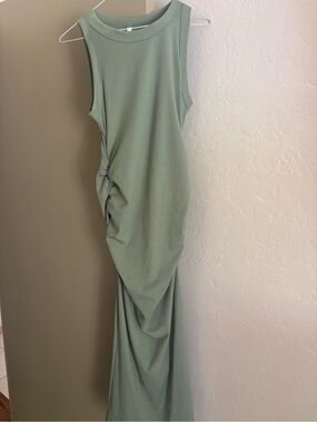 Be Cool NWOT Sleeveless Twist-Detail Maxi Dress - Sage Green